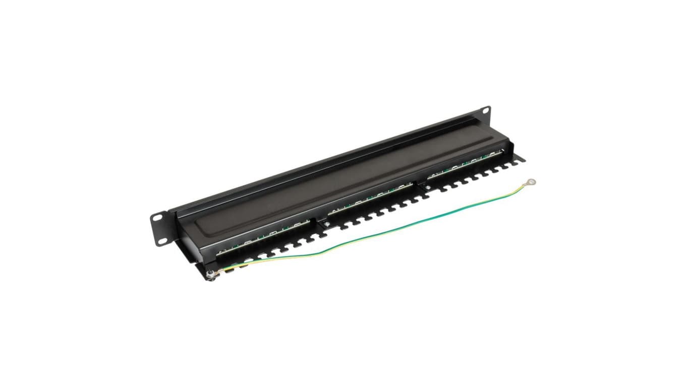 

Panel kat.5e 19 cali 1U 24xRJ45 FTP czarny z półką CCAS-PA5E-24STP-O-2