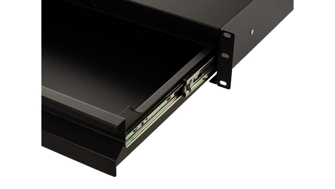 

Szuflada do szafy RACK 19 2U 330mm czarna