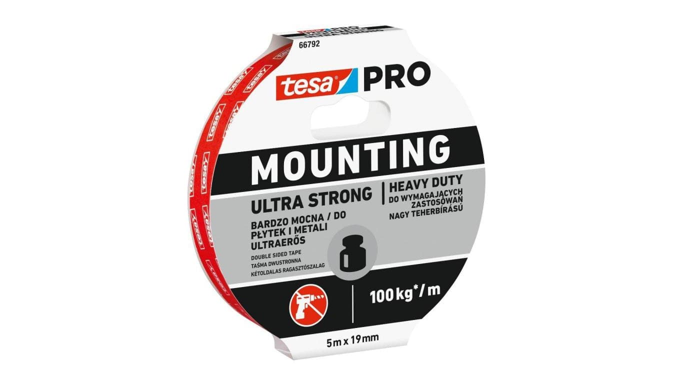 

Taśma montaż.dwustr.pian.5m:19mm pro ultra strong