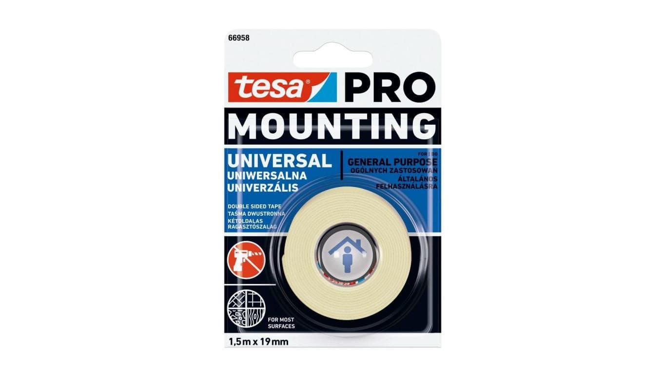 

Taśma montażowa piankowa universal 1,5m:19mm[h6495819]
