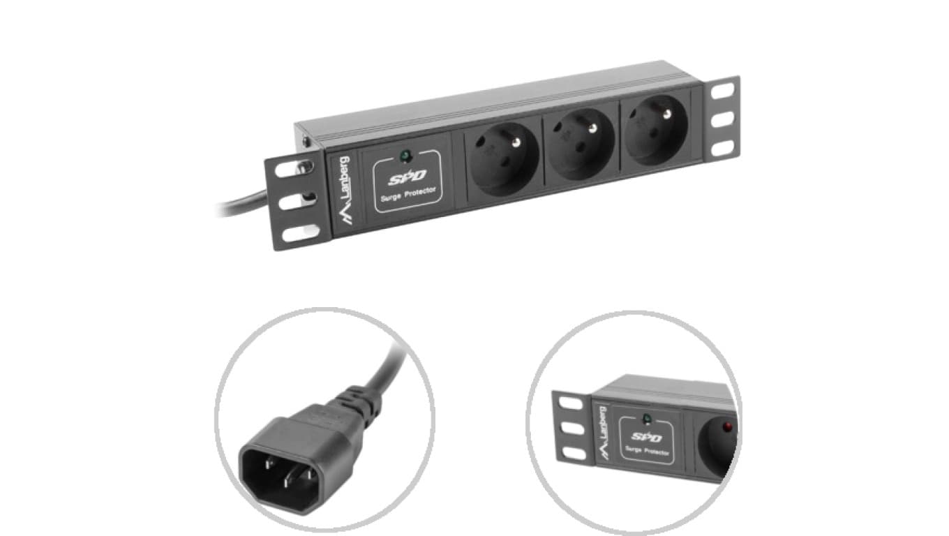 

Listwa zasilająca LANBERG PDU-03E-0200-IEC-BK