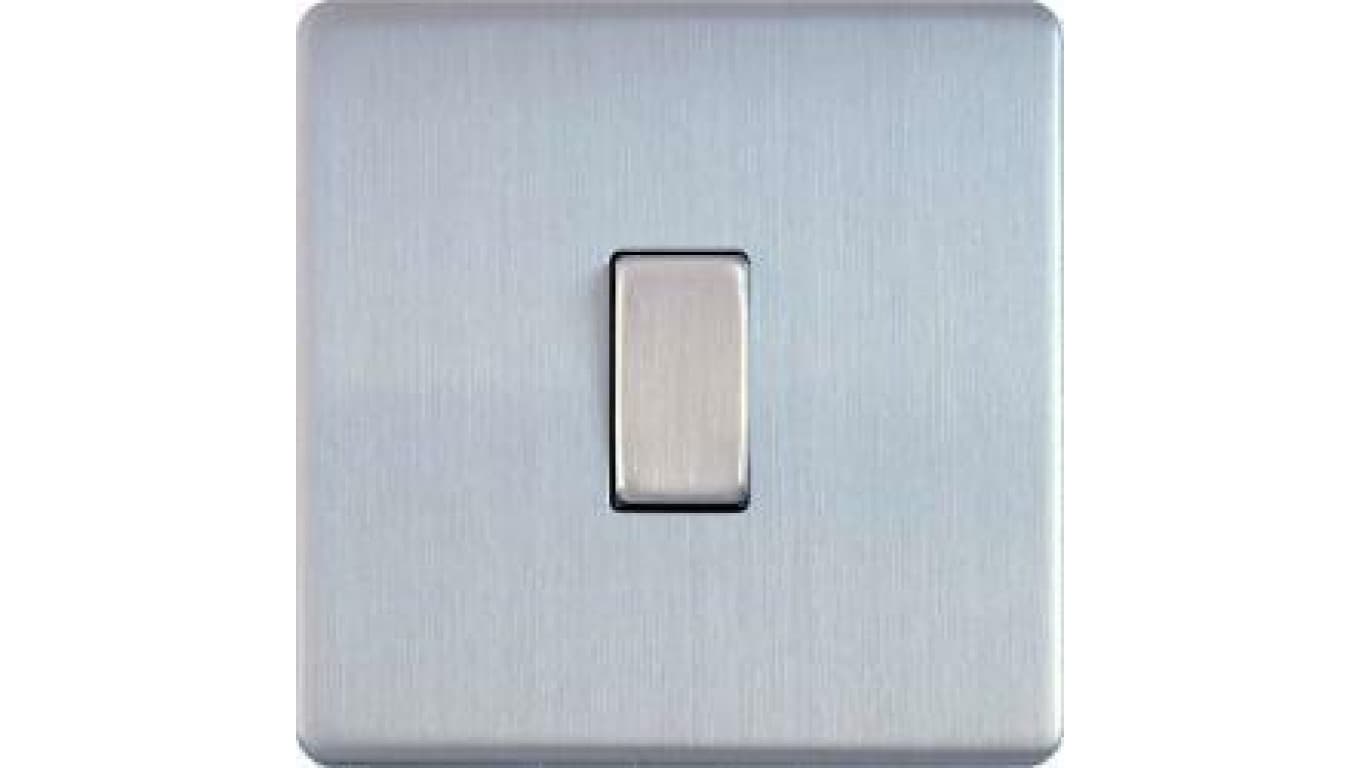 

Varilight Włącznik Pojedynczy Metal steel stal szczotkowana klawiszowy o 3