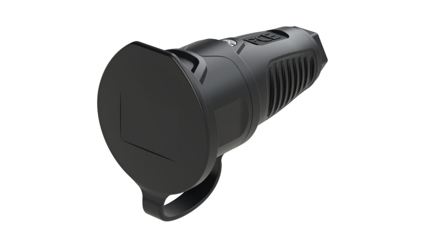 

Gniazdo gumowe z zatyczką 16A 2P+Z 230V IP54 z bolcem uziemiającym 2411-ss