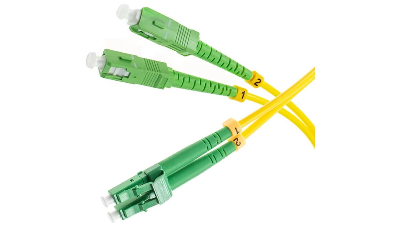 

Patchcord światłowodowy FO SM LC/APC-SC/APC duplex 9/125 1m