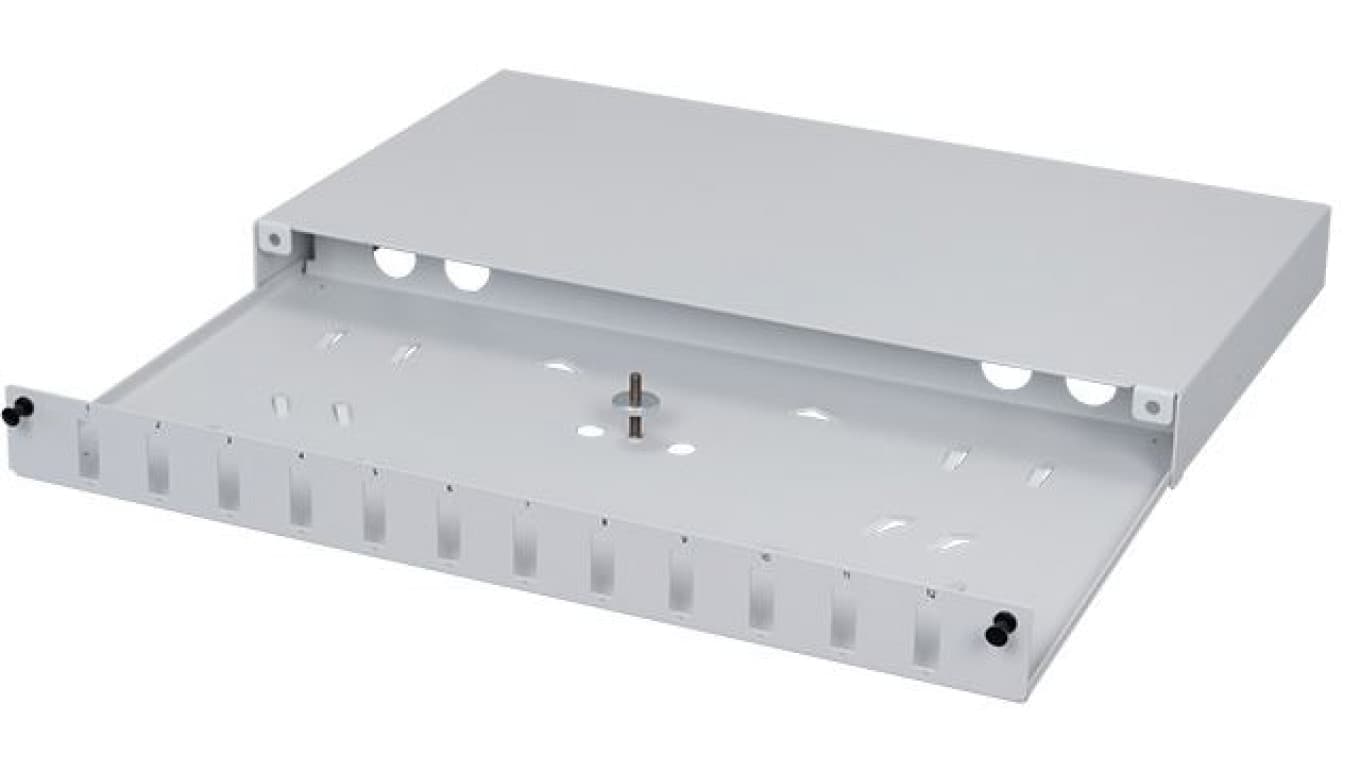 

Przełącznica światłowodowa FO 12xSC duplex RACK 19 1U wysuwana szara NEKU