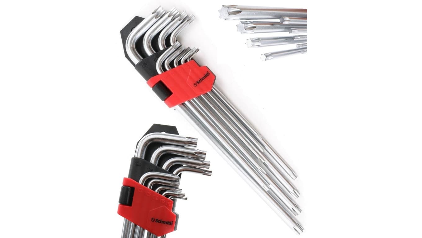 

Klucze imbusowe zestaw 9szt. TORX długie T10-T50 imbus - Schmith
