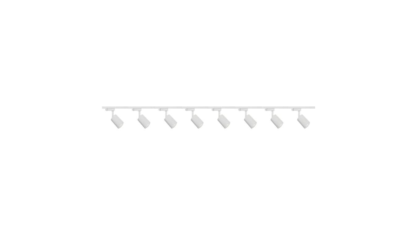 

Zestaw 8x lampa SIENA ALU Track 3F biała z żarówką led gu10 PHILIPS 5W ciepła biała + szynoprzewód 2 x 2m kolor biały