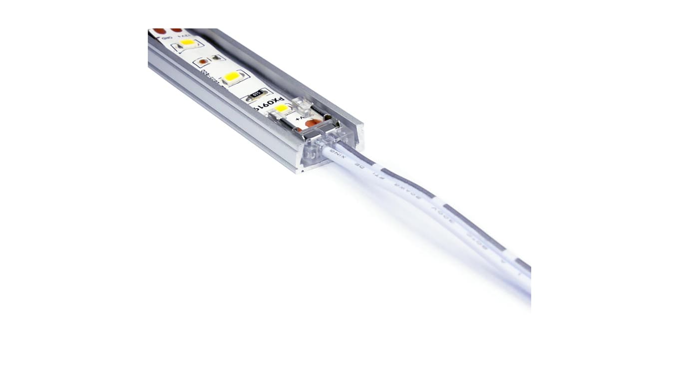 

Złączka do taśmy led 8mm t+k NewGen wchodzi do profila led minilux10
