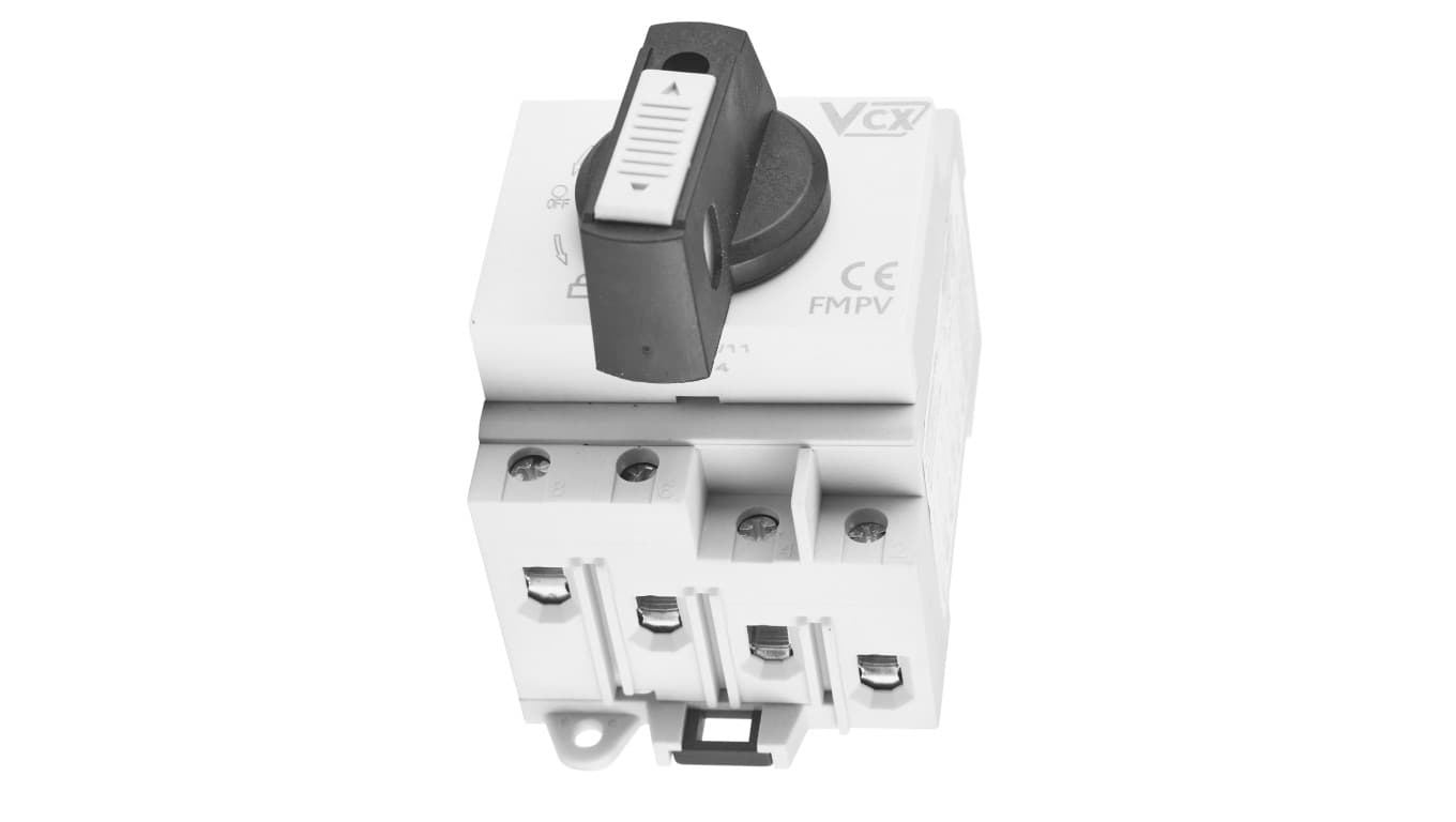 

Rozłącznik izolacyjny obrotowy 4P 32A 1200V DC PV VCX