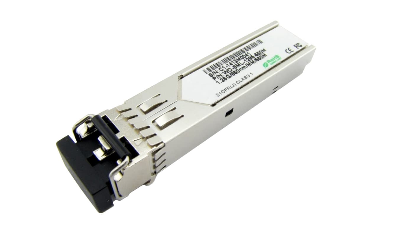 

Moduł SFP (mini-GBIC) wielomodowy MM LC duplex TX=850nm 550m 1Gbit/s