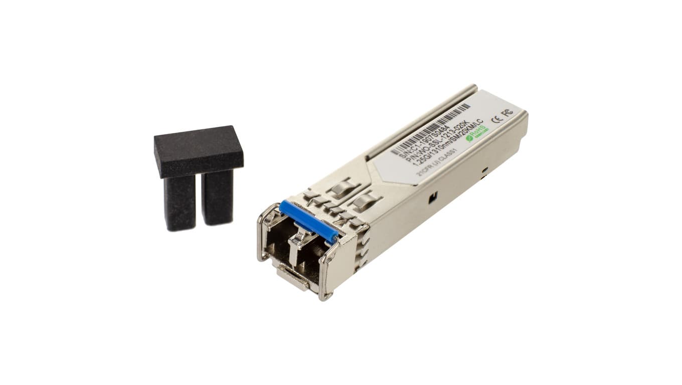 

Moduł SFP (mini-GBIC) jednomodowy SM LC duplex TX=1310nm 20km 1Gbit/s