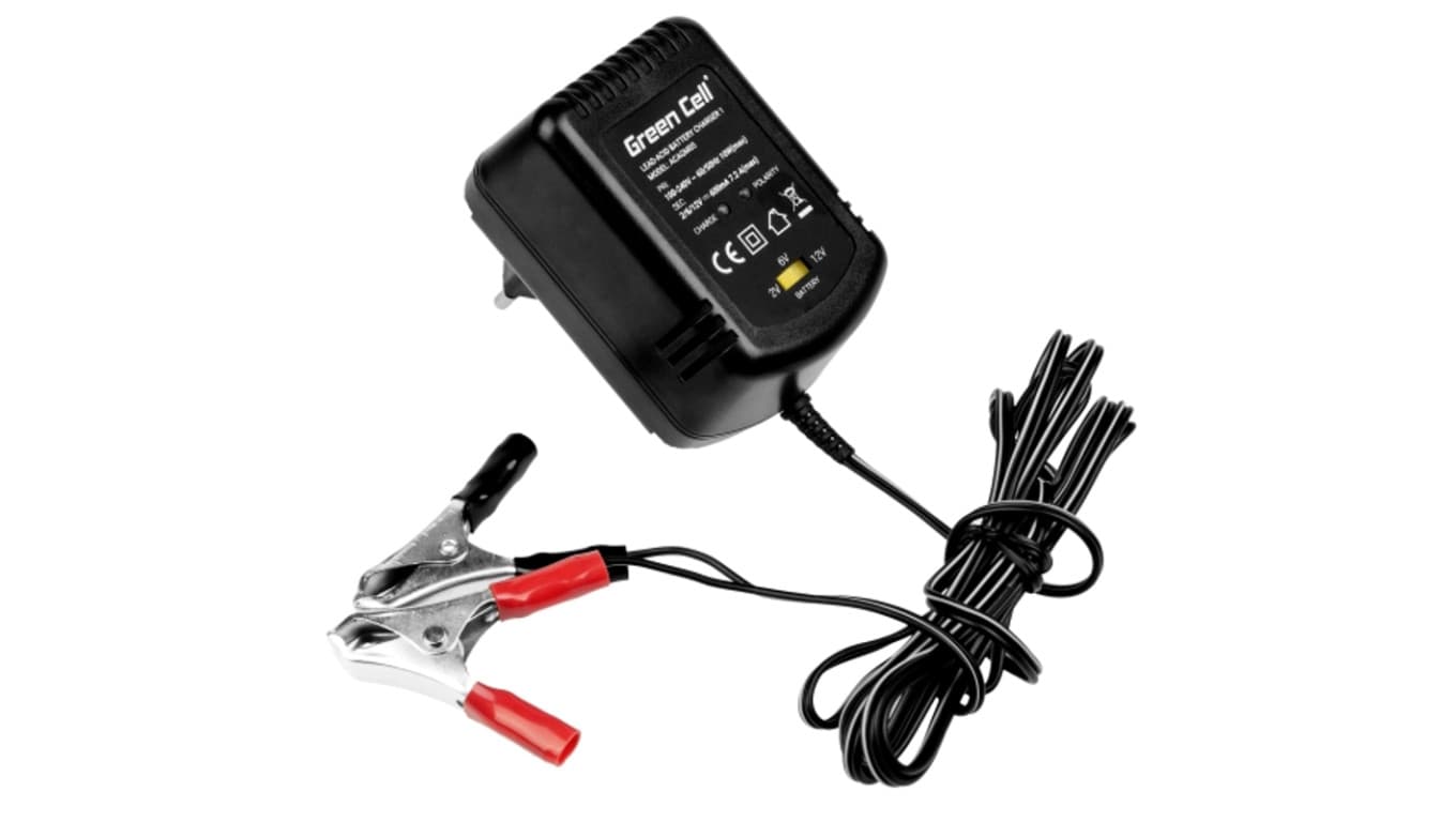 

Prostownik do akumulatorów, ładowarka 2V/6V/12V 0.6A Green Cell