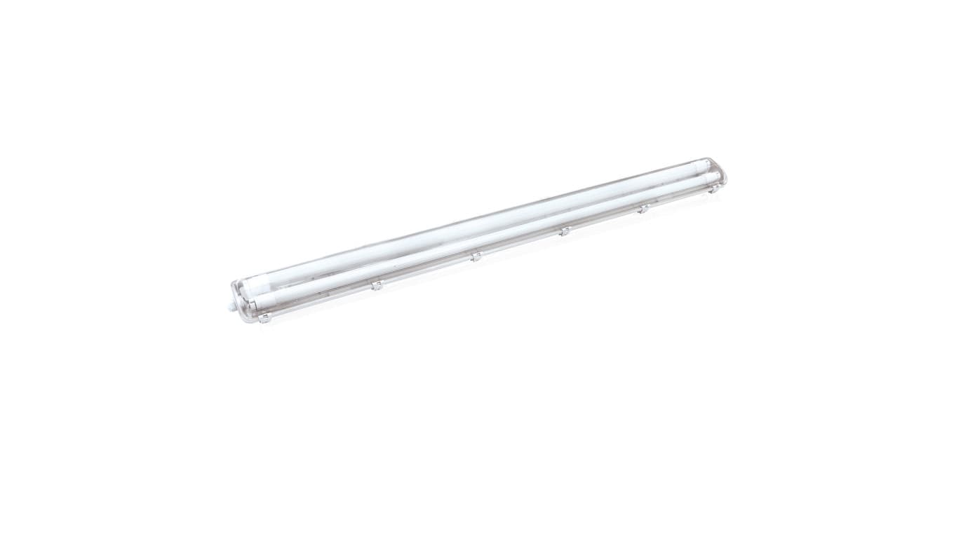 

Oprawa hermetyczna ze świetlówkami LED 2x18w 120cm 4000K 3200lm Szara IP65 ABS + PS 127x11,3x5cm VO2778