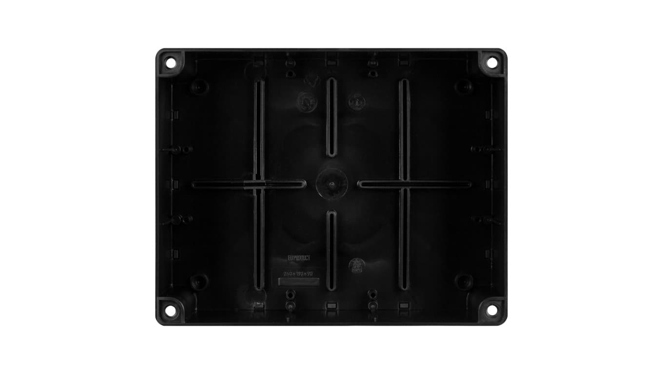 

Skrzynka hermetyczna AP 24x19x9cm bezhalogenowa czarna IP65