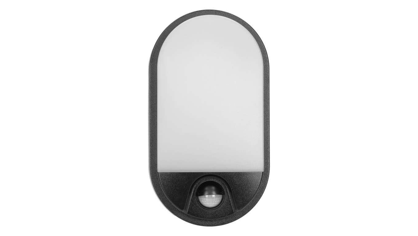

NEFRYT LED 15W, oprawa ogrodowa z czujnikiem ruchu, 1100lm, IP54, 4000K, czarna,AD-OP-6147BLPMR4