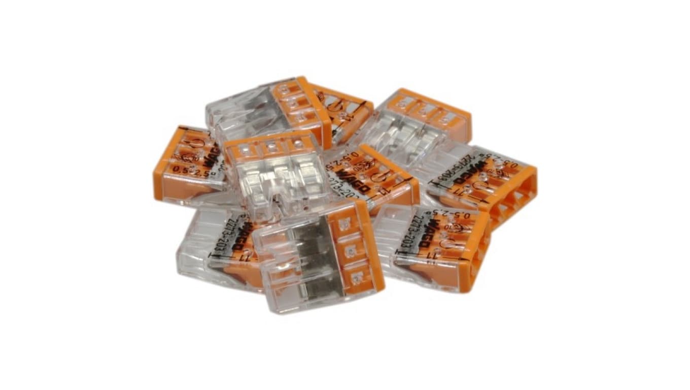 

WAGO COMPACT 2273-203 Szybkozłączka 3x 0,5-2,5mm2 na drut 450V/24A ORYGINALNA woreczek 10szt.