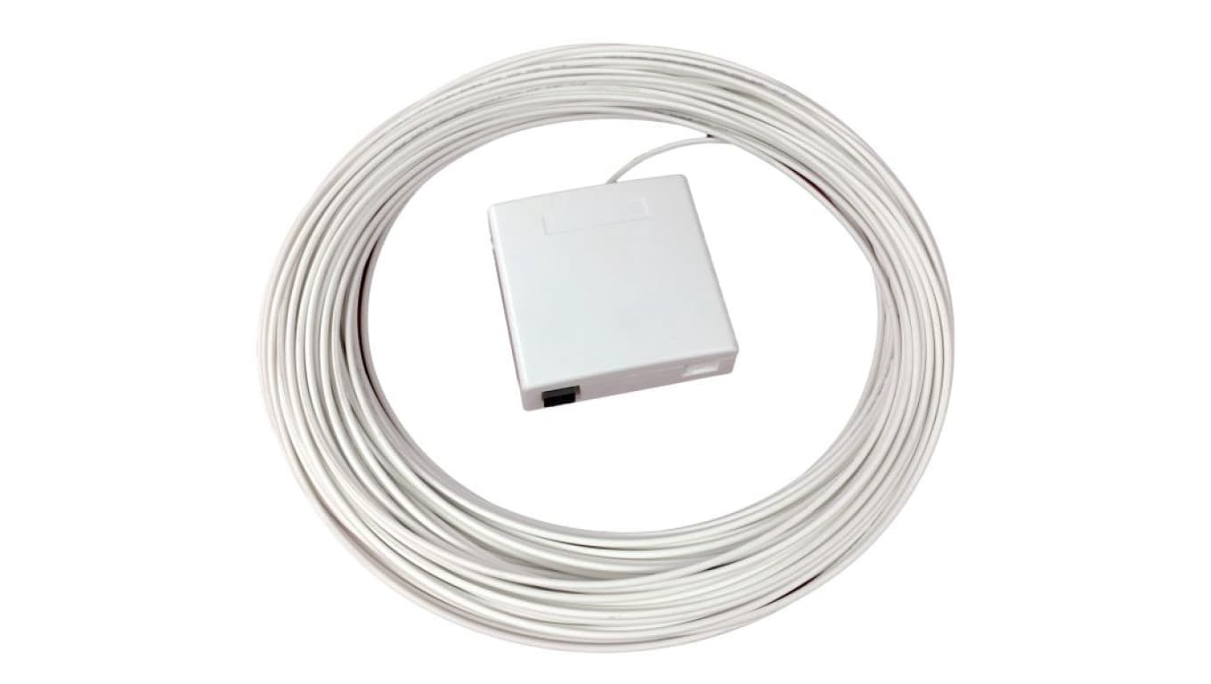

Gniazdo naścienne FTTH z adapterem SC/APC simplex kabel 40m PFOPA-2A-01-SCA-40