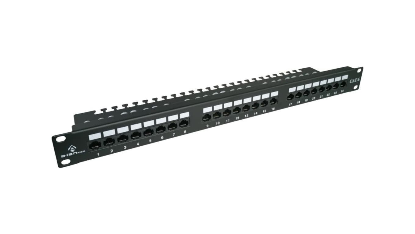 

Patch panel UTP kat.6, 24 porty LSA z półką 1U ALANTEC - ALANTEC