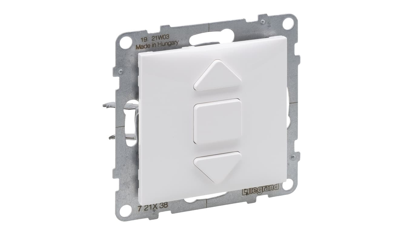 

SUNO Przyciskowy łącznik rolet biały 3 pozycyjny 6A 250V 721138