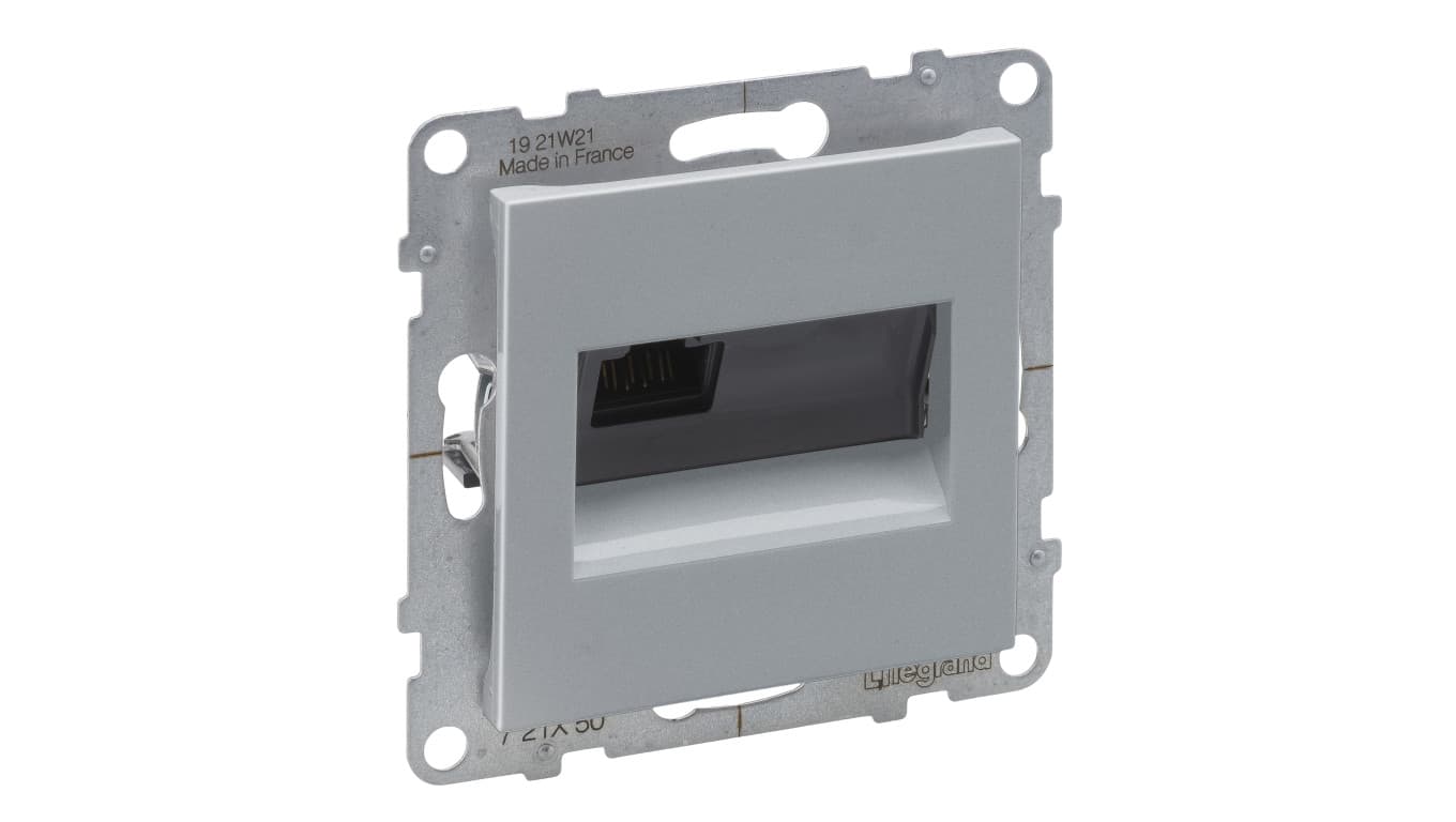 

SUNO Gniazdo komputerowe pojedyncze RJ45 kat 5e UTP aluminium 721350