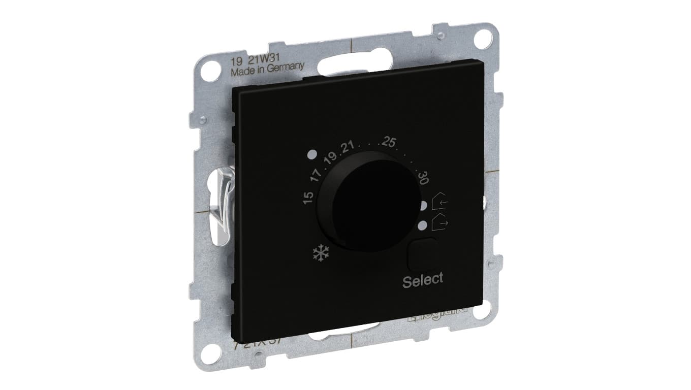 

SUNO Termostat do ogrzewania podłogowego 10-60stC z diodą LED czarny 721437