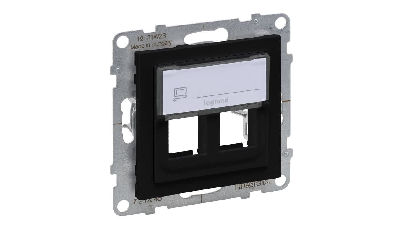 

SUNO Adapter KEYSTONE podwójny czarny 721445