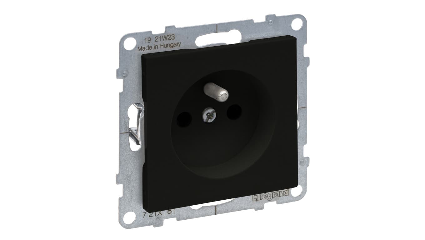 

SUNO Gniazdo pojedyncze 2P+Z czarne 16A 250V zaciski automatyczne 721481