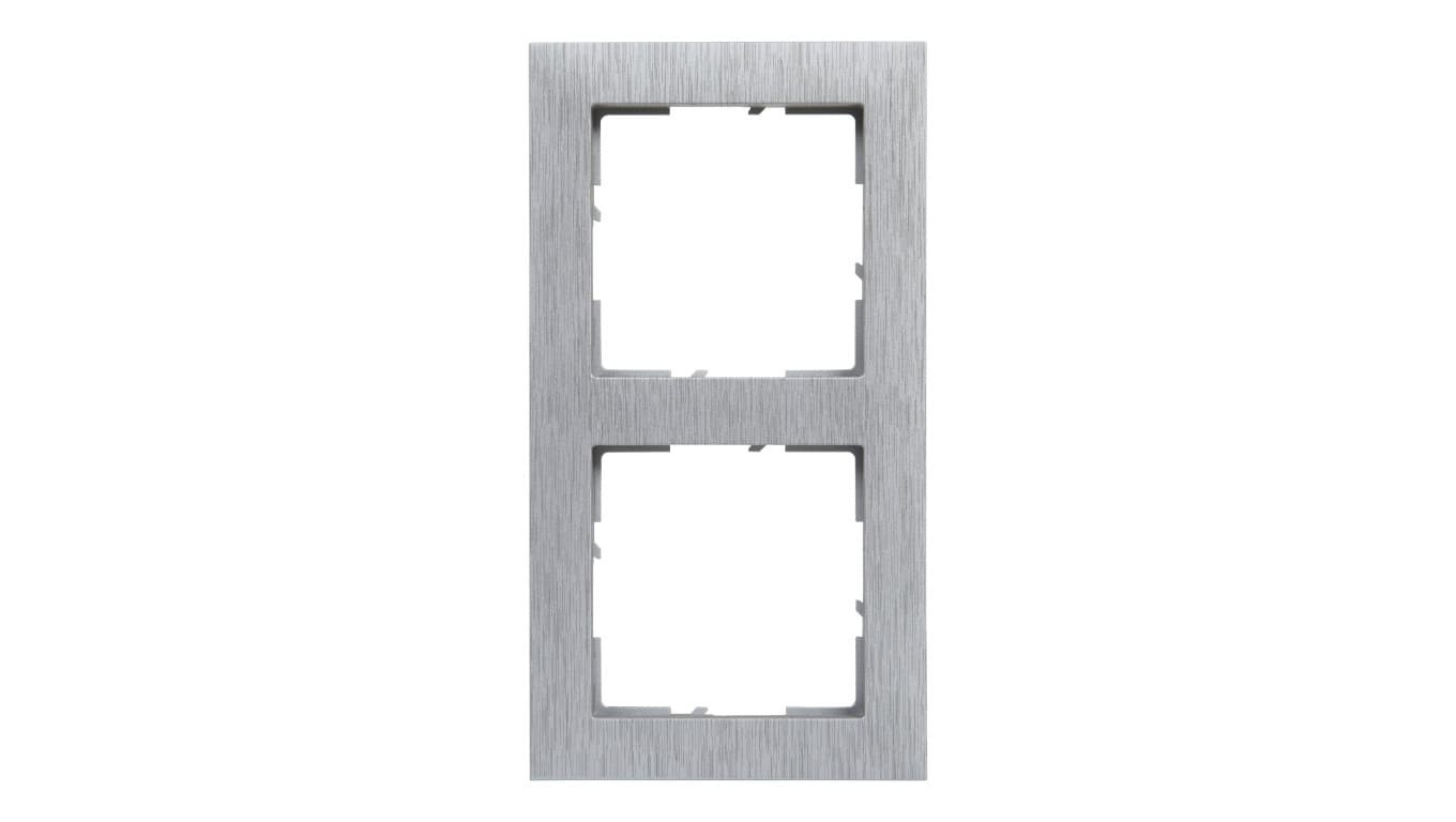 

SUNO Ramka dwukrotna aluminium szczotkowane 721562
