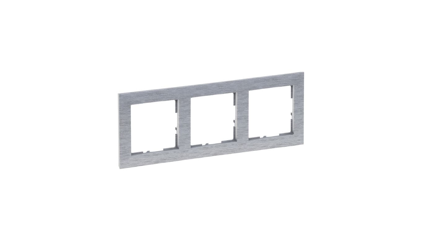 

SUNO Ramka trzykrotna aluminium szczotkowane 721563
