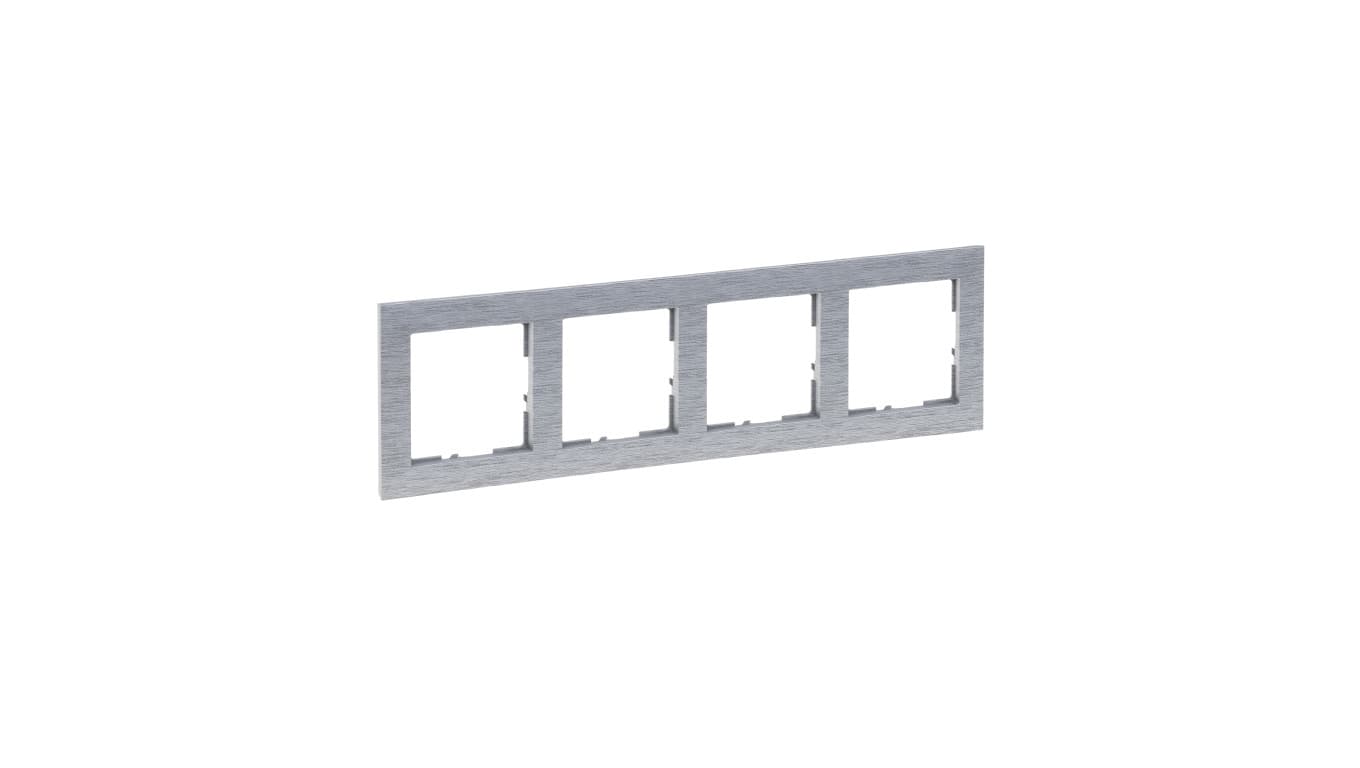 

SUNO Ramka czterokrotna aluminium szczotkowane 721564