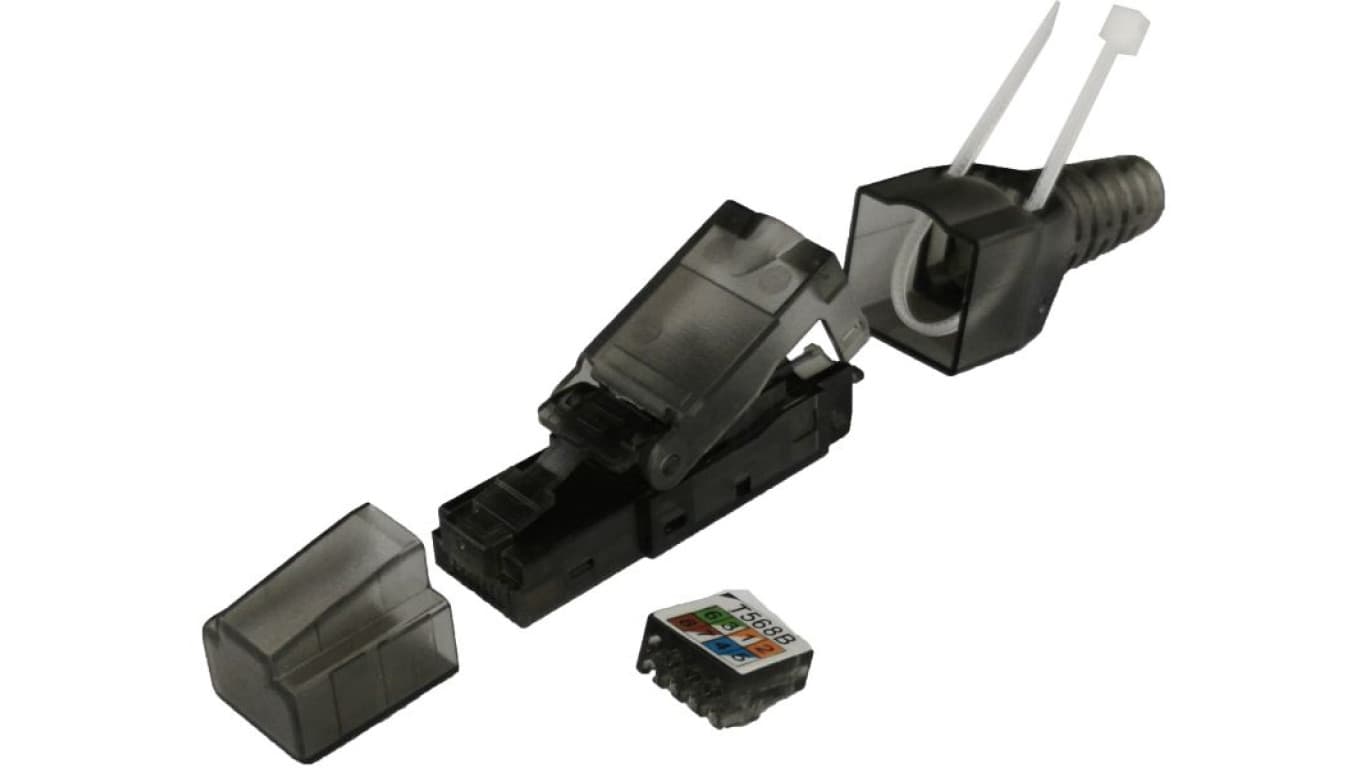 

Wtyk RJ45 UTP kat.6 POE+, beznarzędziowy na "gruby" drut 22-24 AWG ALANTEC - ALANTEC