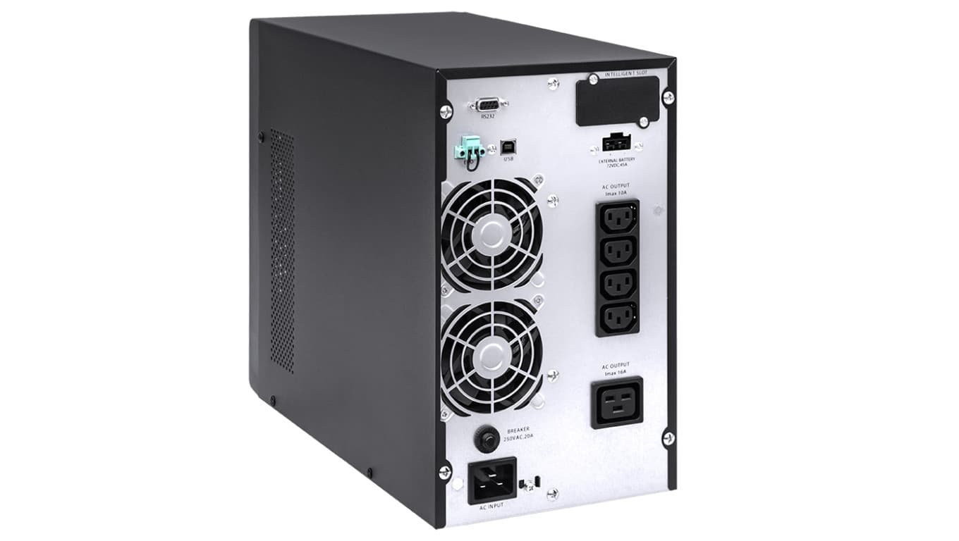 

Zasilacz Awaryjny UPS GT S 11 3000VA/2700W 4 x IEC 10A 1 x IEC16A on-line tower UPSGTS113kVAT