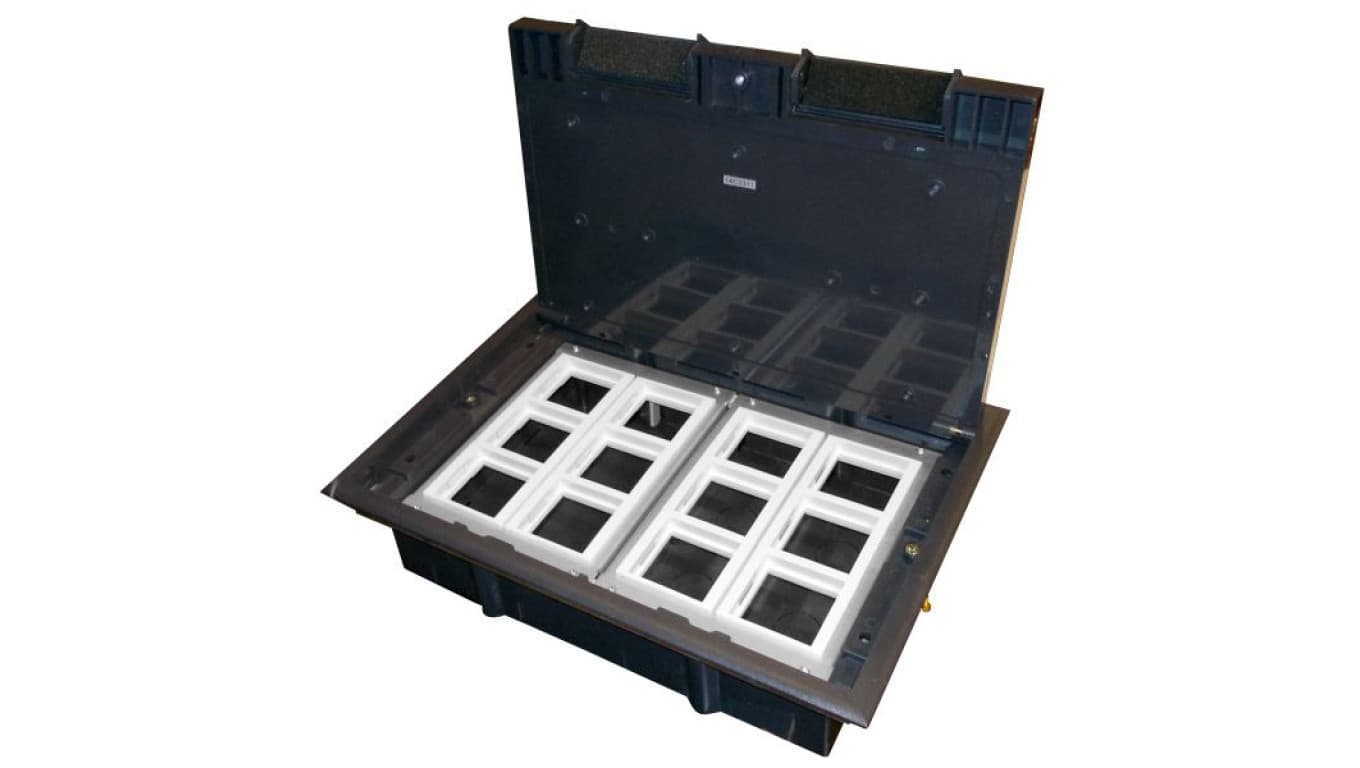 

Puszka podłogowa (floorbox) 12M (45x45) regulowana głębokość, do podłogi technicznej (wylewka opcjonalnie) ALANTEC - ALANTEC, Wylewka opcjonalnie) alantec - alante