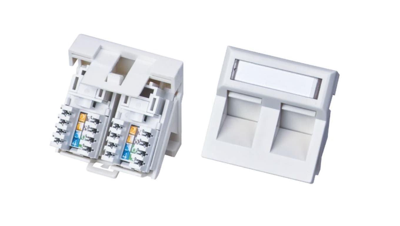 

Gniazdo podtynkowe 45x45 UTP kat.5e 2xRJ45, bez ramki ALANTEC - ALANTEC