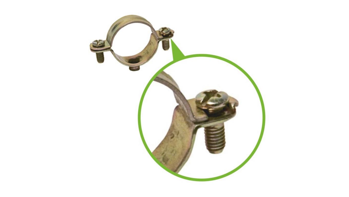 

Metalowa obejma typ L 10mm do instalacji z aprobatą CNBOP E90 (100 szt.)