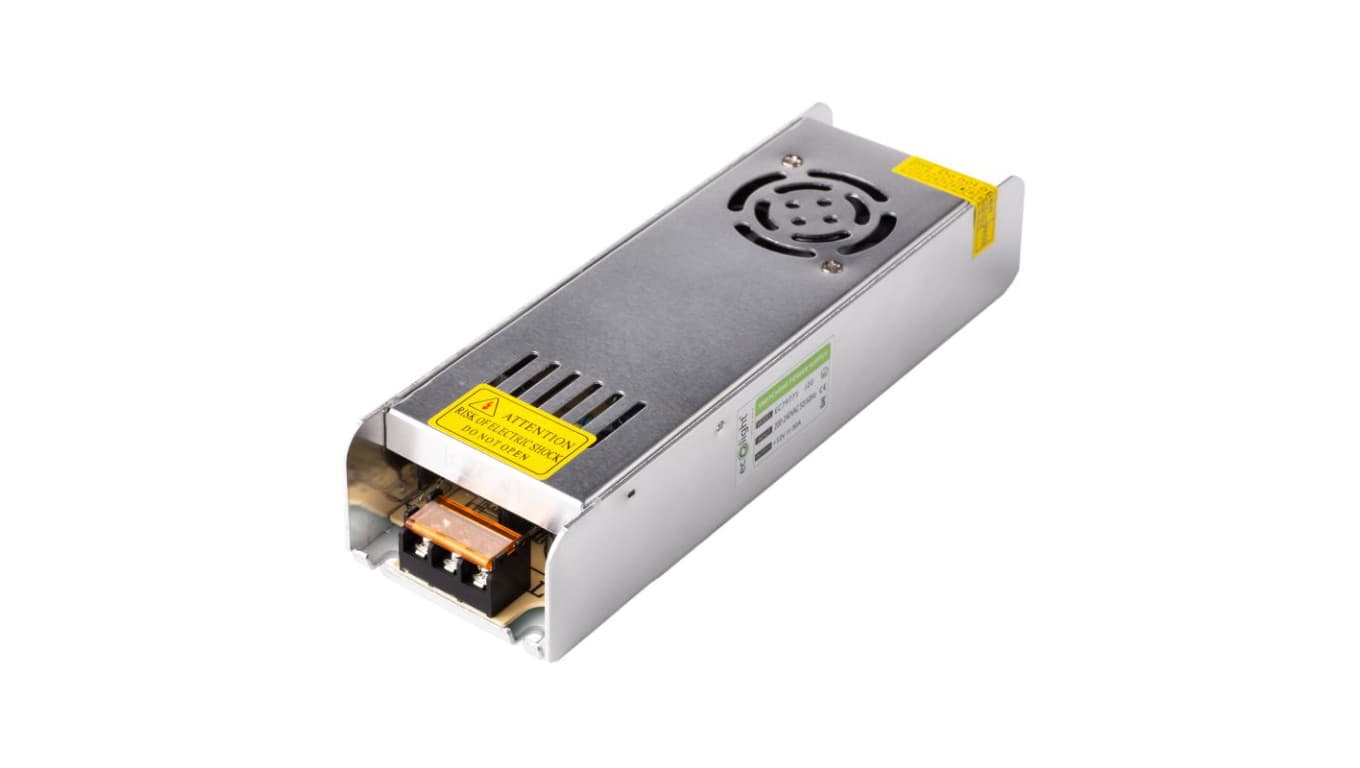 

Zasilacz LED SLIM modułowy siatkowy 500W 12V 40A 224 x 69 x 40 mm EC79940