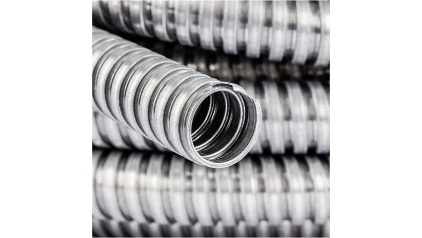 

Peszel ochronny metal Anaconda Multiflex roz.32 32/28,1mm bezhalogenowy samogasnący rura karbowana elastyczna FCCN 1250N UV 50m