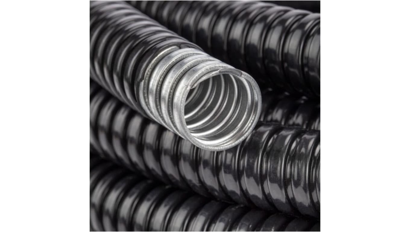 

Peszel ochronny metalowy Anaconda Multitite roz.25 26/21,2mm rura karbowana elastyczna FCC w powłoce PVC 1250N UV IP67czarny 25m