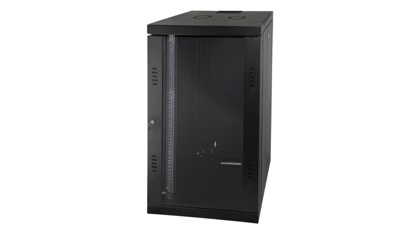 

Szafa wisząca 20U, STRONG RACK, 600x600, czarna, drzwi szklane, jednoskrzydłowe, tył osłona pełna, osłony boczne zamykane na klucz, kolor czarny, FLAT PACK ALANTEC - ALANTEC