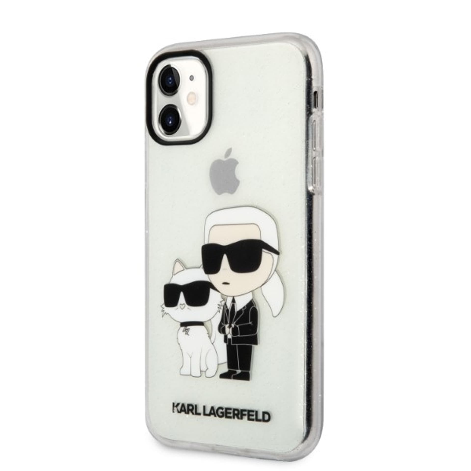 

Karl Lagerfeld KLHCN61HNKCTGT iPhone 11 6,1" transparent hardcase Gliter Karl&Choupette