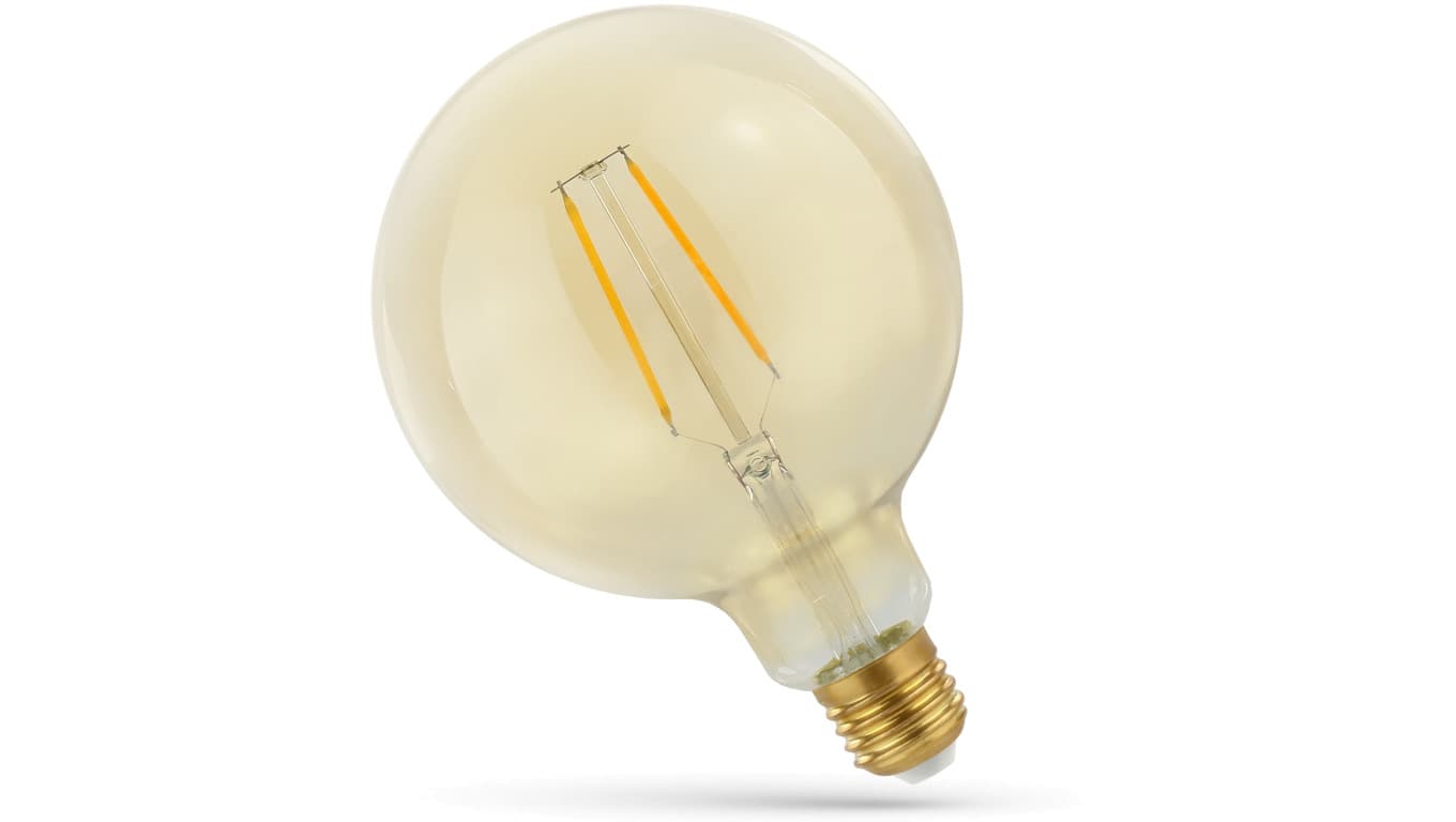 

Żarówka LED E27 230V 5W Globe COG Gold ciepła