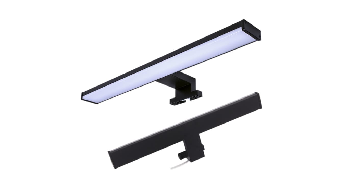 

Lampa LED łazienkowa czarna 12W 60cm na szafke z lustrem AJJ-W600C40-B