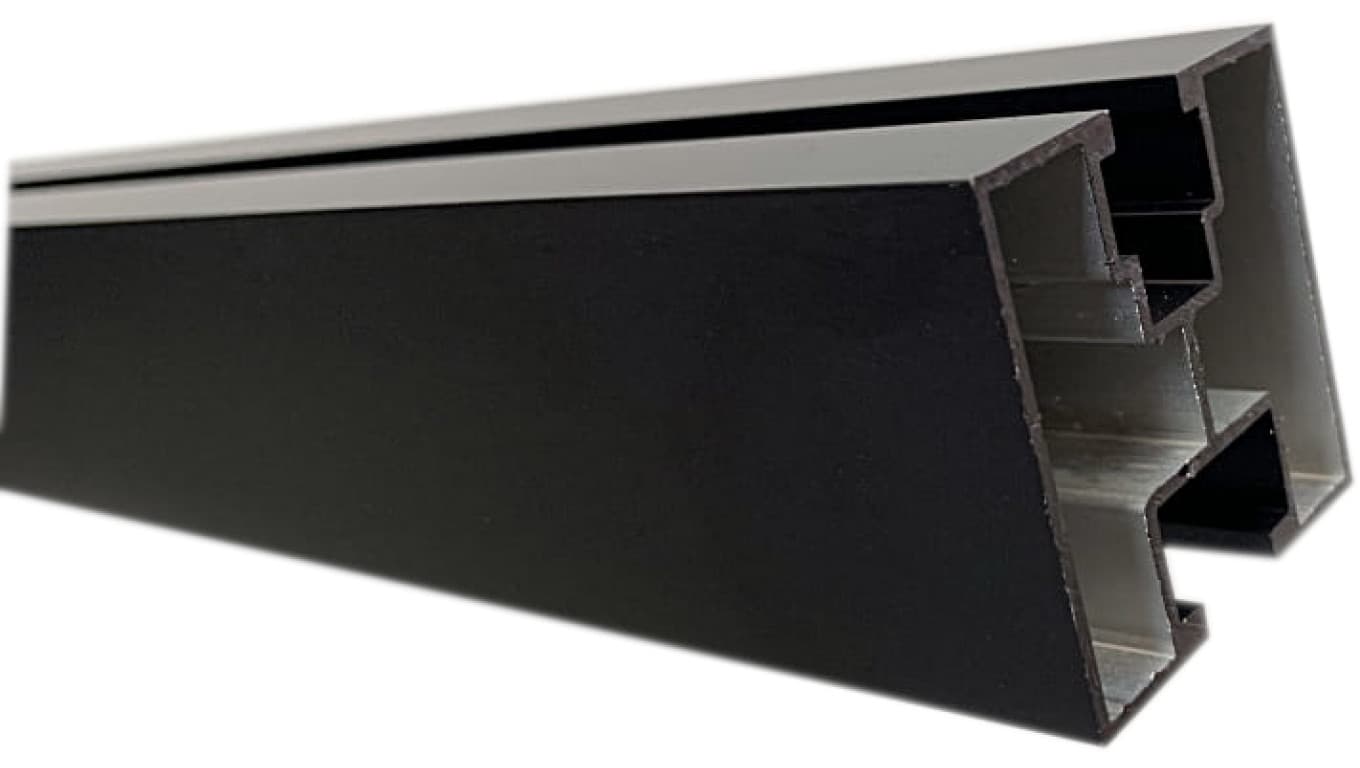 

Profil fotowoltaiczny montażowy aluminiowy - AL, do montażu paneli solarnych 2,2mb lekki czarny