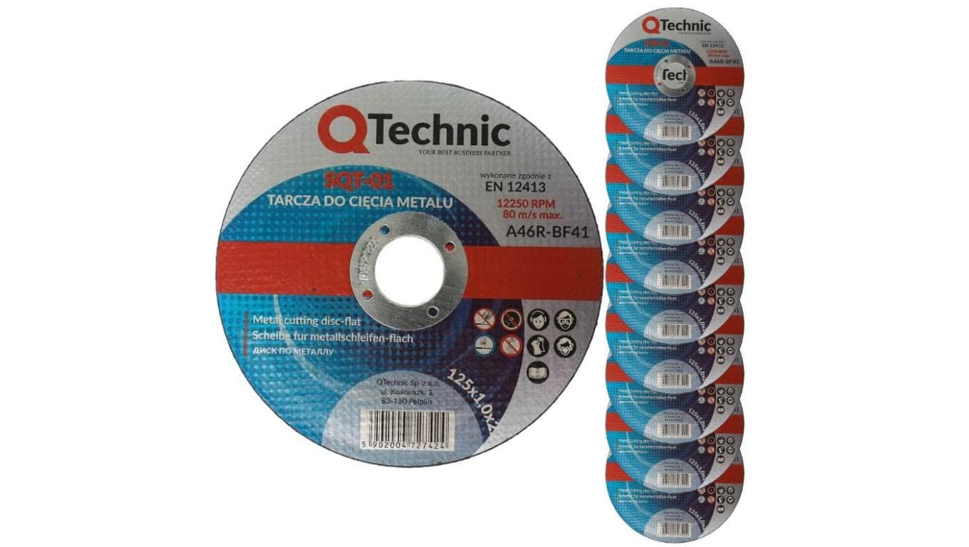 

Tarcza do cięcia metalu 125x1 10sztuk QTechnic Schmith
