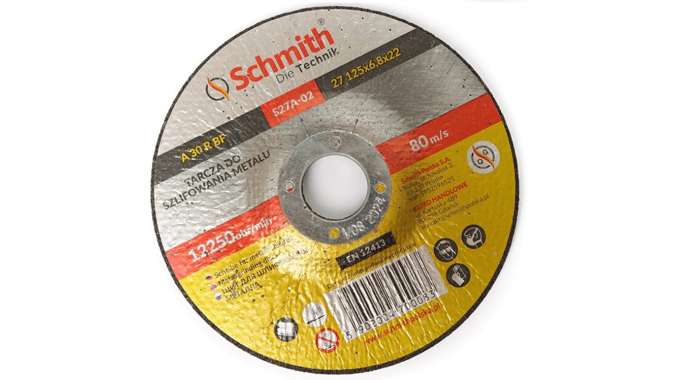 

Tarcza do szlifowania metalu 125x6,8 Schmith