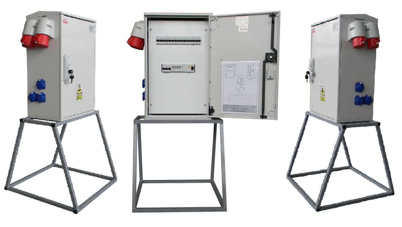 

Rozdzielnica elektryczna budowlana na stojaku + licznik 3F (6x2P+Z, 2x16A/5P, 2x32A/5P) RB40x60-K63-00226Z-PL, 6x2p+z/2x16a/5p/2x32a/5p) rb40x60-k63-00226z-p