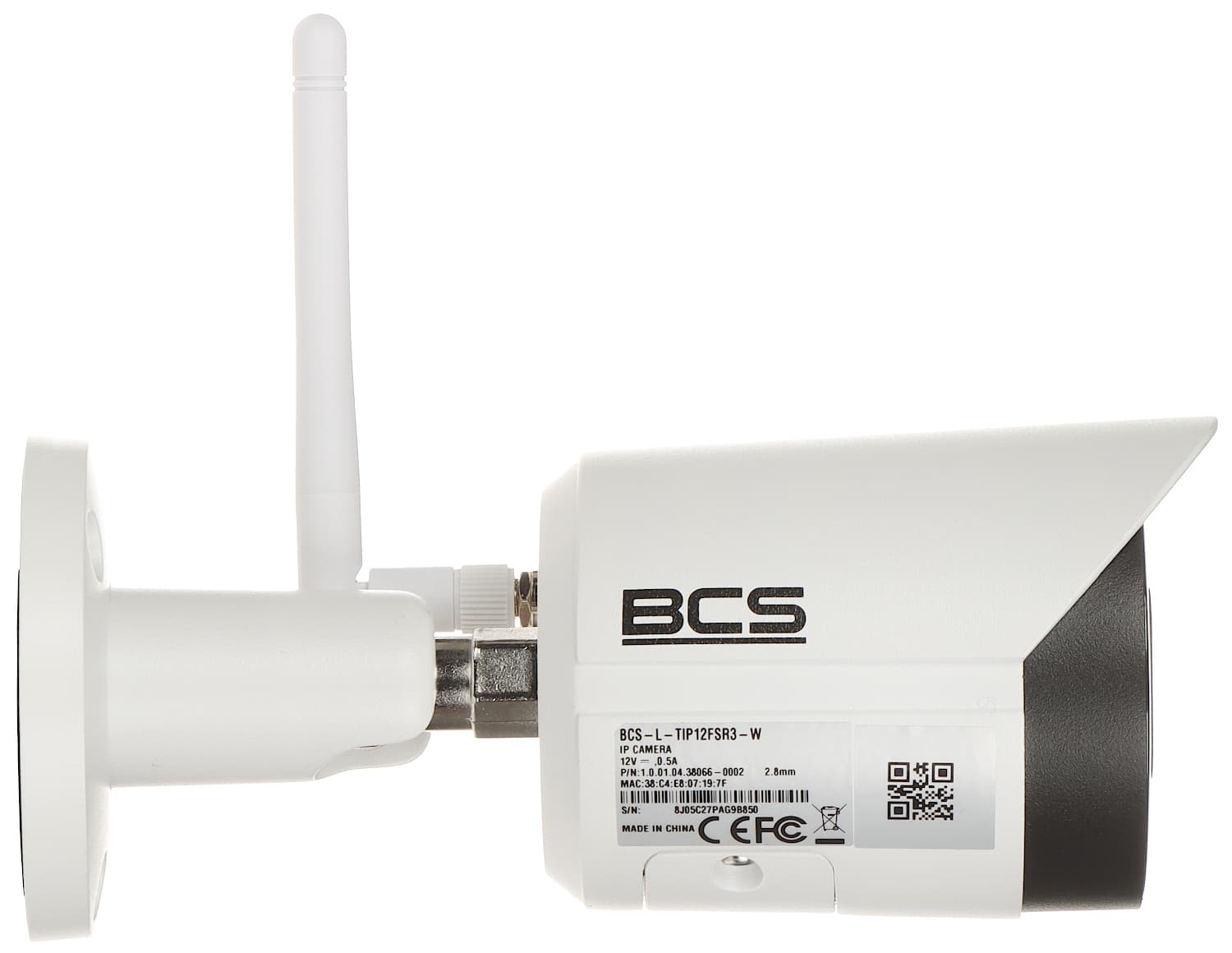 

KAMERA IP BCS-L-TIP12FSR3-W Wi-Fi, 2.1 Mpx - 1080p 2.8 mm BCS Line