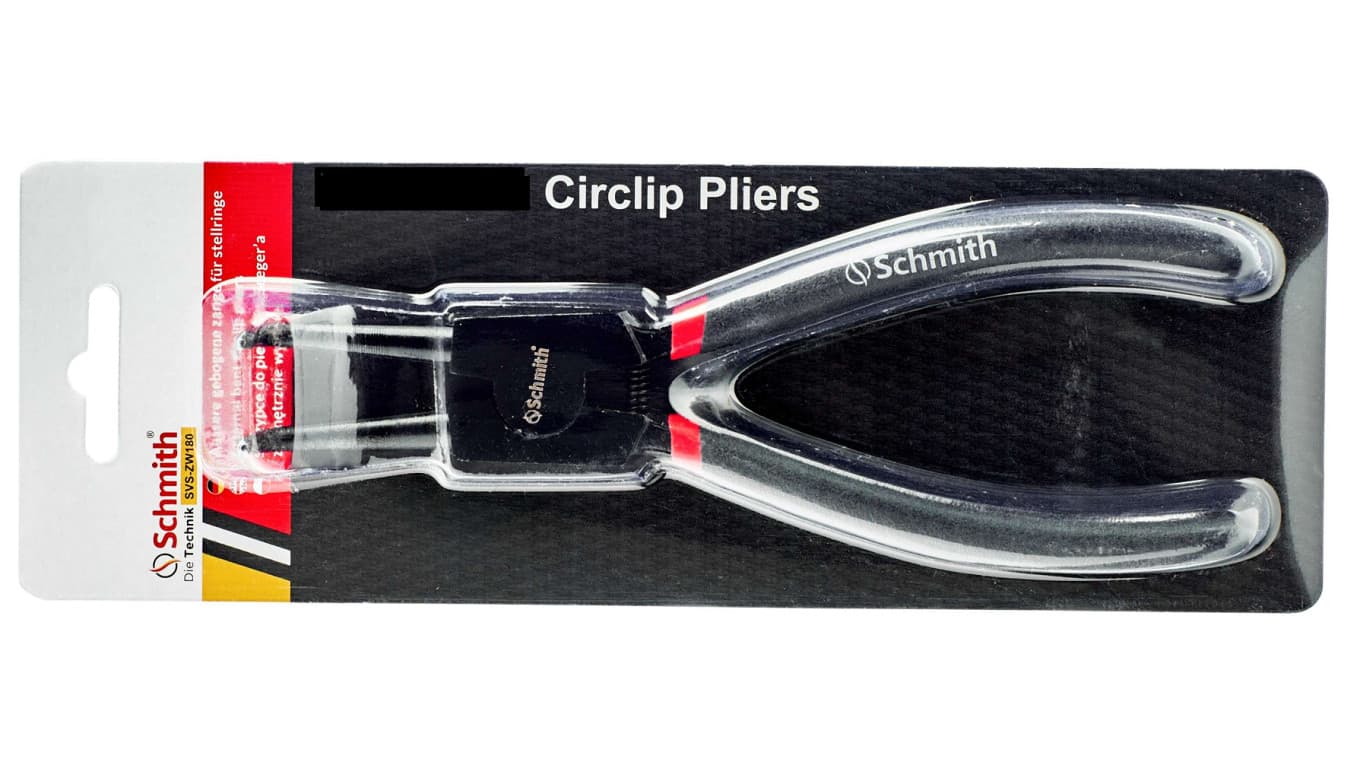 

Szczypce do pierścieni Segera wygięte zewnętrzne 160mm Schmith