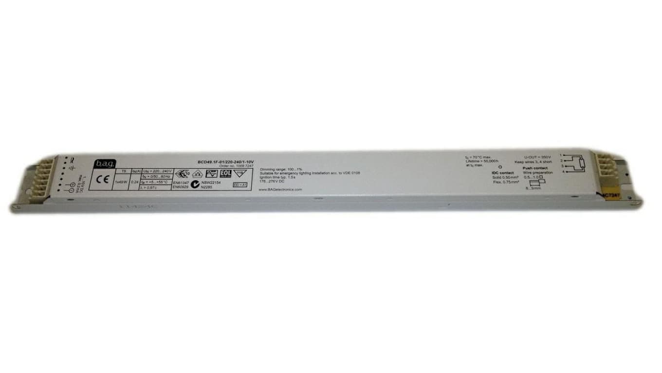 

Statecznik elektroniczny T5 1x49W 1-10V BAG
