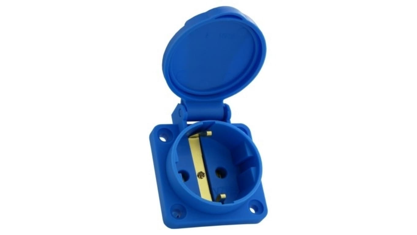 

Gniazdo tablicowe 230V 16A IP54 system Schuko Doktorvolt 9979